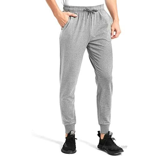 Inno Cotton Joggers for Men Comfy Sweatpants Tapered Active Yoga Lounge Casual Workout Pants with Pockets