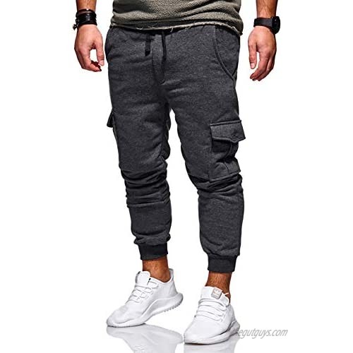lexiart Mens Fashion Sports Pants - Mens Jogger Cargo Pants Sweatpants Trousers Long Pants