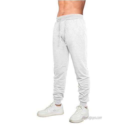 MorwenVeo Men's Basic Fleece Casual Pants - Active Jogger Sweatpants Fashion Track Pants with Pockets - 5Colors
