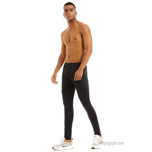 NEIKU Men's Compression Pants Running Tights Yoga Leggings with Pocket
