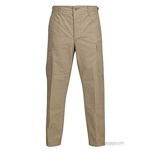 Propper Men's Uniform BDU Trouser  Khaki  60% Cotton  40% Polyester  Medium Long