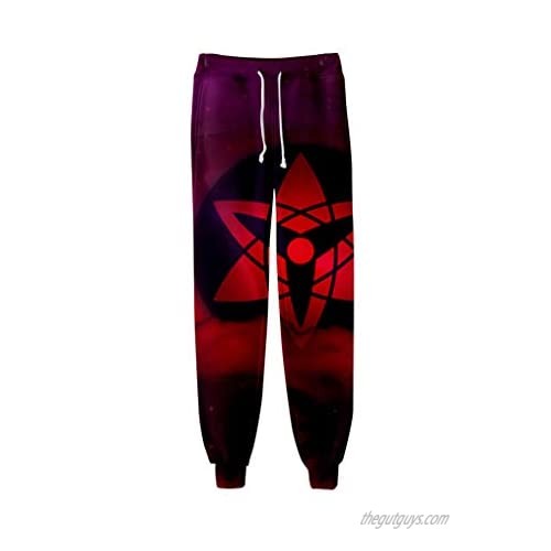 SIAOMA Anime Naruto Cosplay Jogger Sweatpants Sports Pants 3D Printing Sweatpants Trousers Kakashi Sasuke Itachi