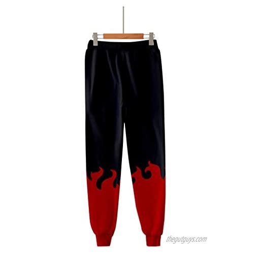 SIAOMA Anime Naruto Cosplay Jogger Sweatpants Sports Pants Solid Color Sweatpants Trousers Kakashi Sasuke Itachi