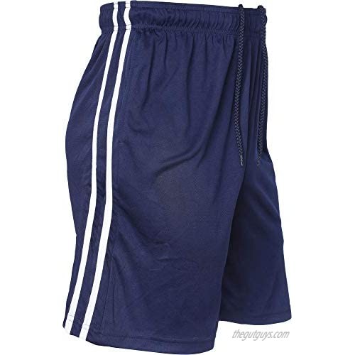 3 Pack Men's Active Shorts Quick-Dry Lightweight Workout Gym Basketball with Pockets