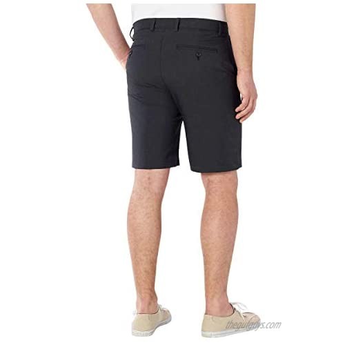 Greg Norman ML75 Luxury Microfiber Ultimate Travel Golf Shorts (Black Grey Heathered 34)