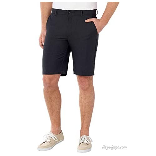 Greg Norman ML75 Luxury Microfiber Ultimate Travel Golf Shorts (Black Grey Heathered  34)