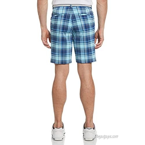 Jack Nicklaus Men's Standard Madras Short with Active Waistband
