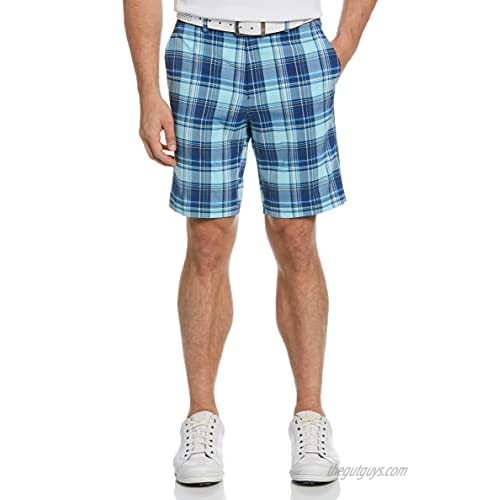 Jack Nicklaus Men's Standard Madras Short with Active Waistband