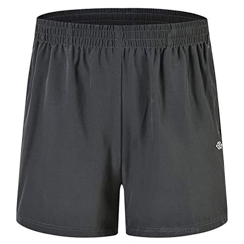 JINSHI Men’s Outdoor Sports Shorts Quick Dry Zipper Pockets Athletic Shorts