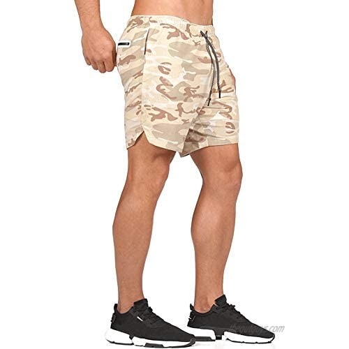 LANKMEI Men's Quick Drying Running Shorts with Pocket