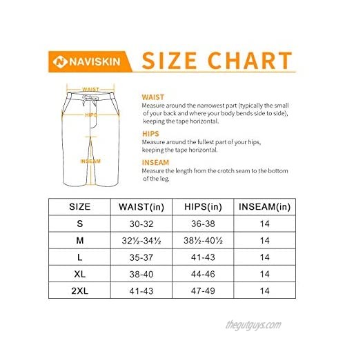 Naviskin Men's 14 Inches Athletic Shorts Lightweight Home Workout Yoga Fitness Walking Running Casual Shorts with Pockets