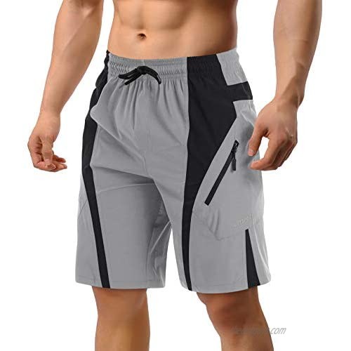 TACVASEN Men's Workout Shorts 5 Quick Dry Gym Sports Running Training Shorts Zipper Pockets