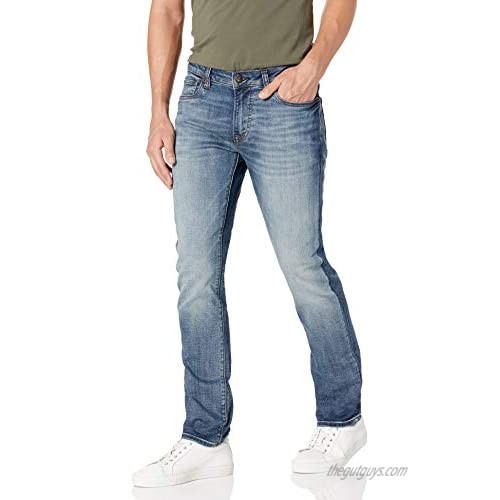 Buffalo David Bitton Men's Slim ASH Jeans  Authentic and Sanded Indigo  29W x 32L