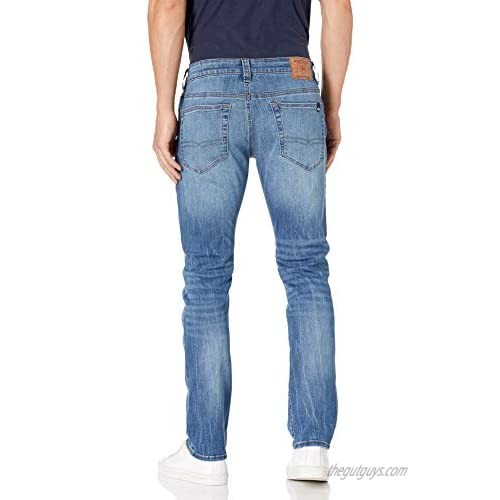 Buffalo David Bitton Men's Slim ASH Jeans VEINED and Crinkled Indigo 38W x 30L