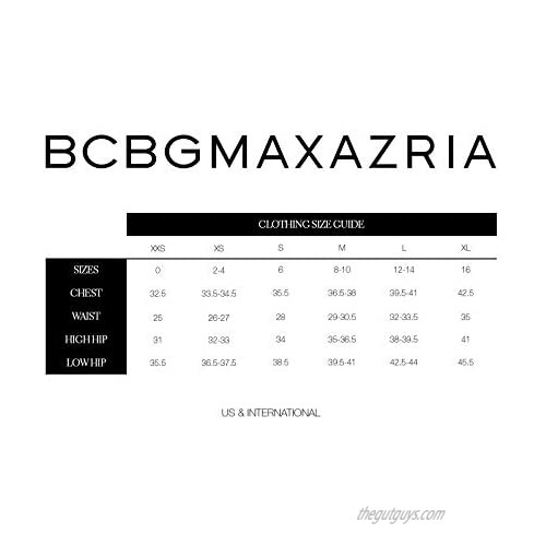 BCBGMAXAZRIA Women's Liana Short Sleeve V Neck Top