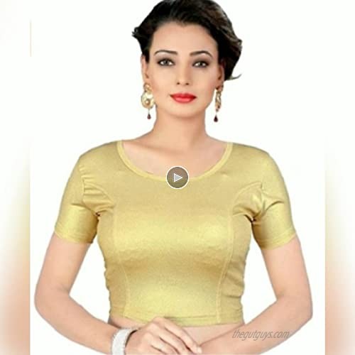 Crazy Bachat Women's Readymade Indian Designer Stretchable Blouse for Saree Crop Top