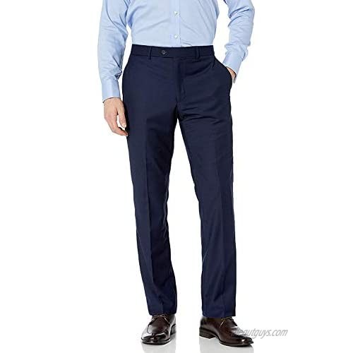 Adam Baker Men's Modern-Fit Flat-Front 100% Wool Dress Pants - Colors