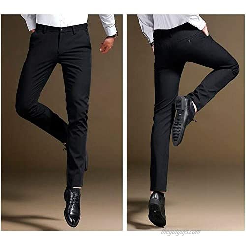 Botong Men's Regular Fit Dress Pants Wrinkle-Free Stretch Casual Pants Comfort Suit Pant Dress Trousers
