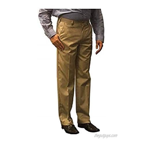 George Men's Premium Flat Front Wrinkle Resistant Flex Fabric Pants