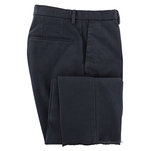 Incotex Dark Blue Solid Pants - Slim