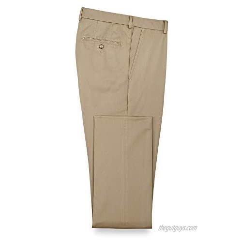 Paul Fredrick Men's Impeccable Cotton Chino Flat Front Pants