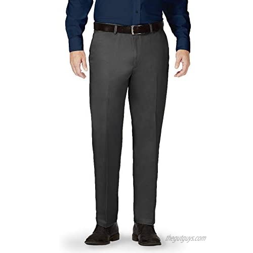 Pembrook Mens Dress Pants Expandable Waist - Dress Slacks for Men -Travel  Golf  Business Gray