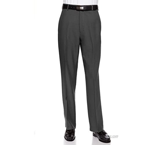 Sportoli Mens Long Cool Classic Fit Flat Front Non-Iron Dress Pant Slacks