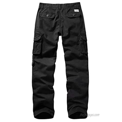 AKARMY Men's Casual Cargo Pants Outdoor Relaxed Fit Military Tactical Combat Work Trousers with Multi-Pocket