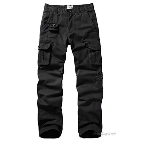 AKARMY Men's Casual Cargo Pants  Outdoor Relaxed Fit Military Tactical Combat Work Trousers with Multi-Pocket