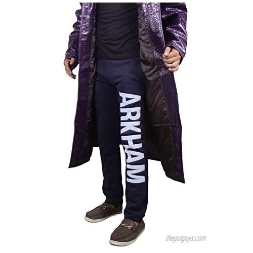Alamodetrend Arkham Joker Cosplay Costume Navy Blue Cotton Pants