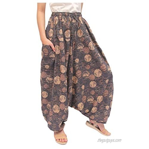 ChiangmaiThaiShop Cotton Baggy Boho Aladin Yoga Harem Pants
