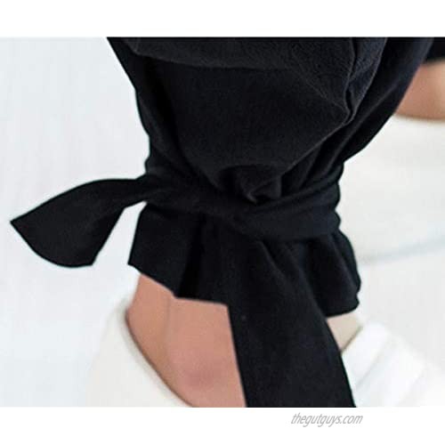 CLANMILUMS Mens Cotton Drawstring Pants Elastic Waist Casual Jogger Yoga Pants