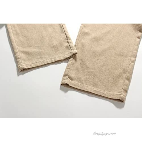 Colen Cosmo Mens Linen Pants Drawstring Cotton Casual Pants for Men