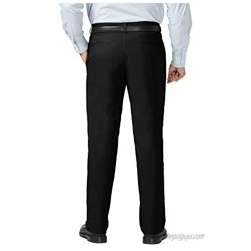 Haggar Men's Big and Tall Coastal Comfort Classic Fit Superflex Flat Front Pant