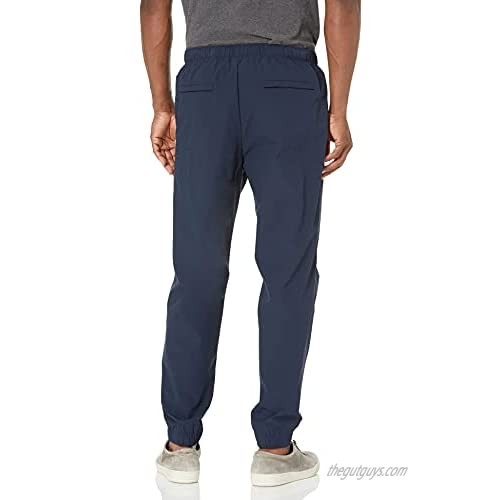 Perry Ellis Men's Motion Slim Fit 4-Way Stretch Ripstop Belted Jogger Pant