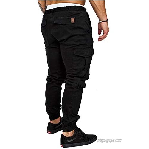 REDWOON Men's Cargo Pants Slim Fit Casual Jogger Pant Chino Trousers Sweatpants