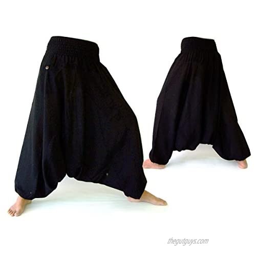 Siamrose Classic Harem Pants Men Women Aladdin Pants Handmade from Cotton