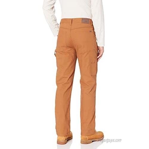 Smith's Workwear Men's Stretch Fleece-Lined Canvas Carpenter Pant