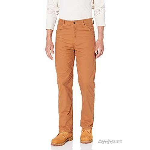 Smith's Workwear Men's Stretch Fleece-Lined Canvas Carpenter Pant