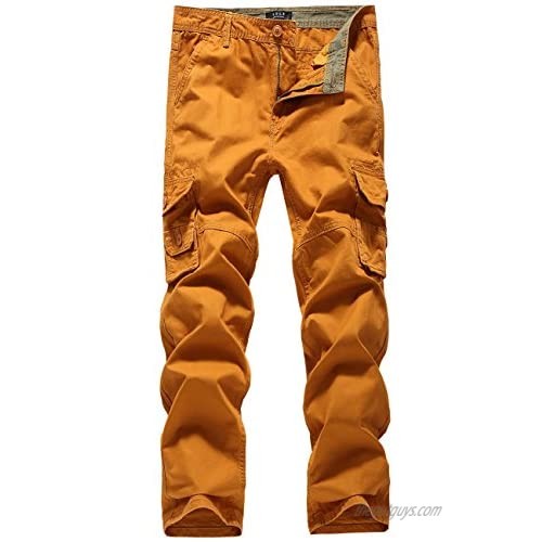 SSLR Men's Tactical Pants Military Hiking Work Cargo Pants for Men