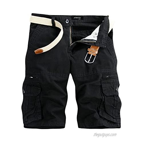AKIMPE Fashion Mens Casual Pocket Beach Work Casual Short Trouser Shorts Pants