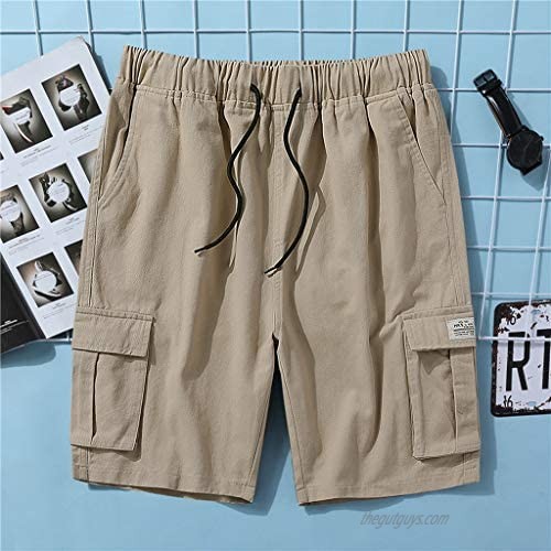 DIOMOR Plus Size Fashion Outdoor Cargo Shorts for Men Classic 9 Inseam Big Pockets Hiking Trunks Casual Comfy Pants