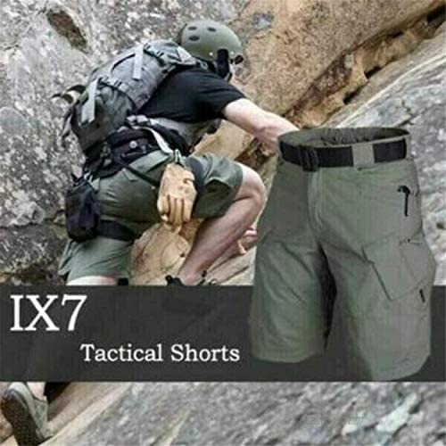 FURPO 2021 Upgraded Waterproof Tactical Shorts Hiking Tactical Shorts Relaxed Fit Men's Cargo Shorts