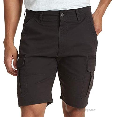 Men's Classic Relaxed Fit Stretch Cargo Shorts Multi-Pockets Cotton Casual Outdoor Lightweight Summer Work Shorts