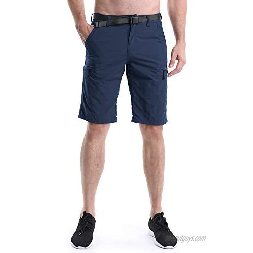 Men's Outdoor Lightweight Hiking Shorts Quick Dry Shorts Sports Casual Shorts Blue 34
