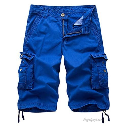 Osmyzcp Men's Cargo Shorts Camo Shorts Loose Multi-Pocket Outdoor Cargo Shorts