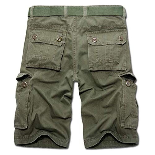 PASATO Clearance!Fashion Mens Casual Pocket Beach Work Casual Short Trouser Shorts Crease Printing Pants