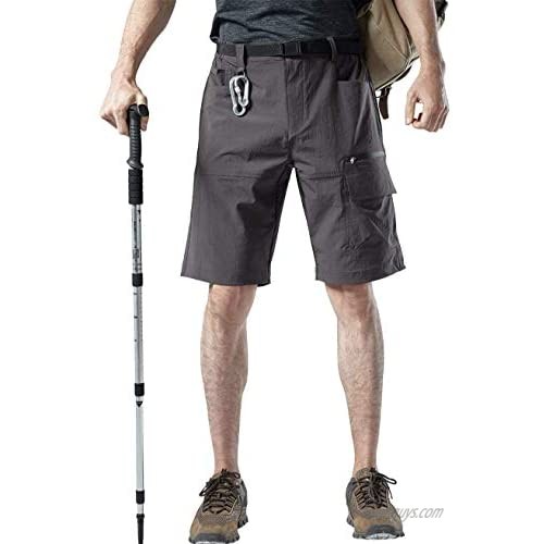 Vcansion Men's Outdoor Quick Dry Lightweight Stretchy Cargo Hiking Shorts