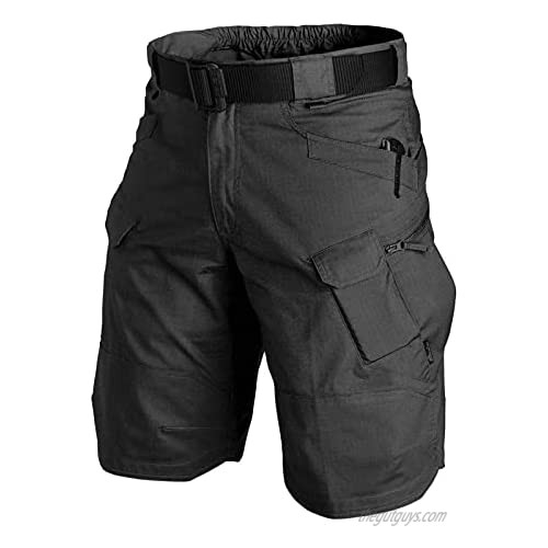 Xiakolaka 2021 Upgraded Waterproof Tactical Shorts for Men Outdoor Hiking Cargo Shorts