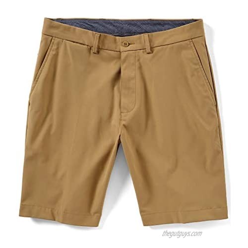 Cremieux Atwood Solid Performance Flat-Front Shorts Chino S85HX392 Size 36